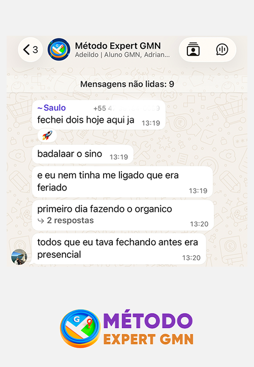 Depoimento de aluno do Método Expert GMN 3